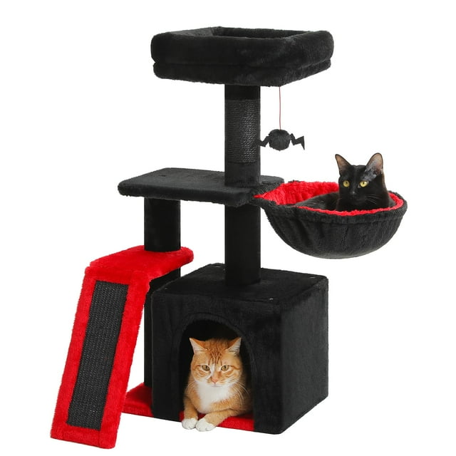 Torre para Gatos PETEPELA Gótica para Gatos de Interior con Área para Rascar