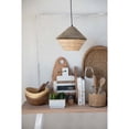 thumbnail image 4 of Bloomingville Decorative Handwoven 24" & 28" Oval Seagrass & Rattan Trays with Handles (Set of 2 Sizes), 4 of 7
