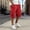 Red, variant on Men's Workwear Shorts Men Casual Elastic Drawstring Waist Shorts Summer Outdoor Sport Shorts with Multi-Pockets Fashion Loose Solid Color Capri Pants