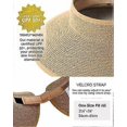 thumbnail image 4 of Women's Sun Hat Wide Brim Straw Roll Up Foldable Ponytail Summer Beach Hat UV UPF Foldable Travel, 4 of 5