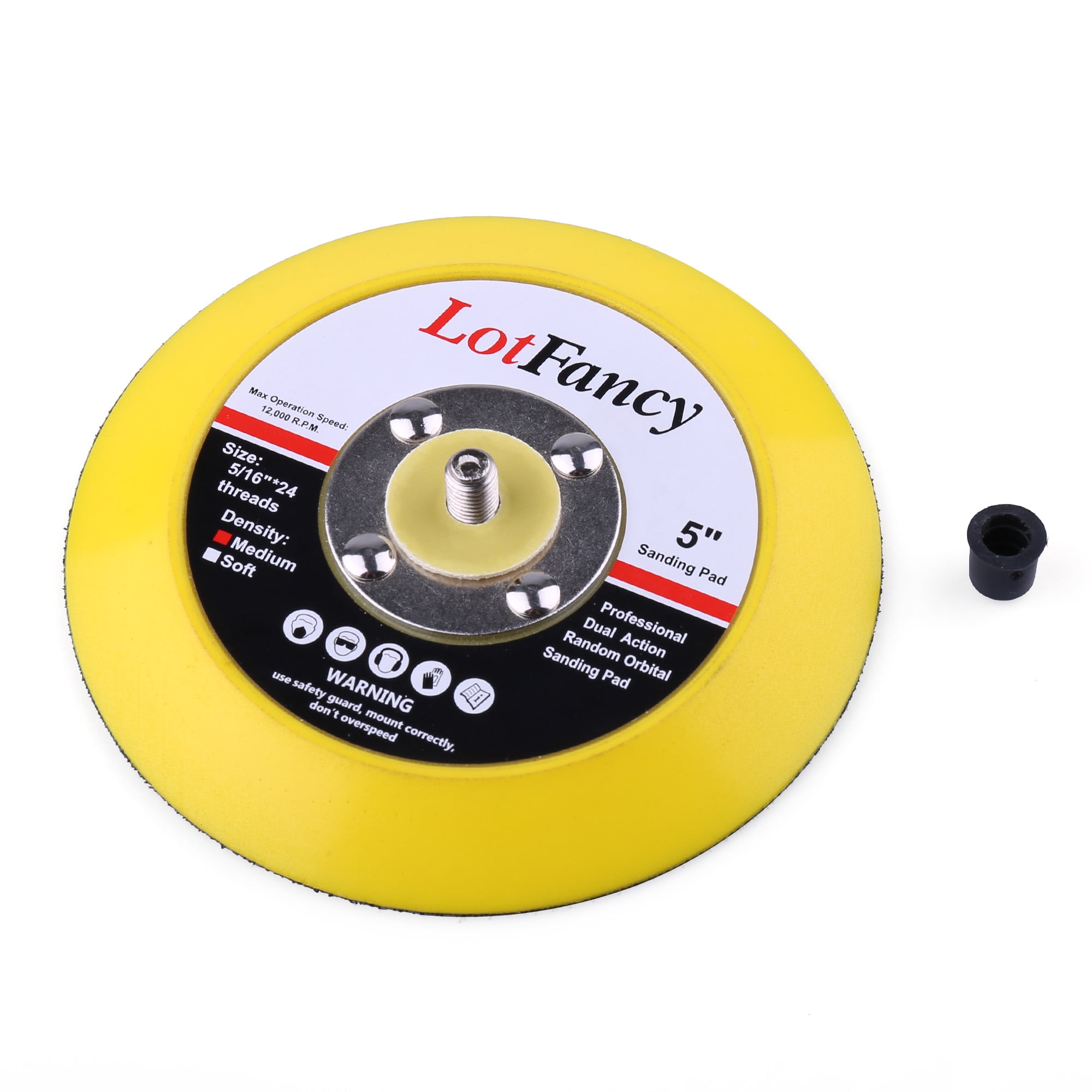 LotFancy Car Auto Hook and Loop Buffing Pads 7 Inches Wool Polishing