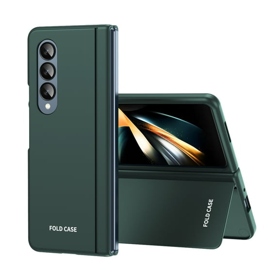 SaniMore for Samsung Galaxy Z Fold 4 7.6" 2022 Case, Magnetic Hidden Kickstand Full Wrap Rugged Heavy Duty Protective PC Backplane Shockproof Anti-drop Case for Galaxy Z Fold 4 7.6" 2022, Green