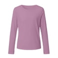 thumbnail image 4 of RMGVDSD Girls Athletic Shirts Long Sleeve T-Shirts Crew Neck Basic Tee Tops Kids Lightweight Solid Color Sports Tshirts 11-12 Years, 4 of 4