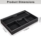 thumbnail image 2 of 4-Slot Leather Drawer Tray Desk Stationery Sundries Organizer Storage Box Pen Pencil Holder Case Container (black), 2 of 9