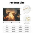 thumbnail image 2 of Logiee Castle Cool Fire Dragon Print Canvas Wall Art ,Art Poster,Canvas Decorative Picture,Decor Wall Pictures for Living Room Bedroom Bathroom,Ready to Hang, 2 of 6