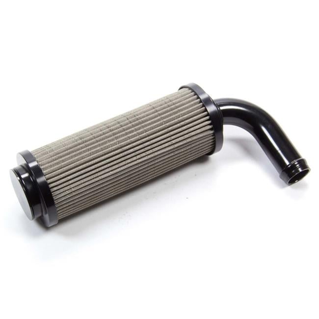 4355 90 deg Fuel Filter Tank 60 Micron Stainless Element 0.75 in. Hose Barb Stainless