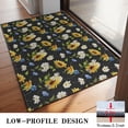 thumbnail image 3 of Black Multicolor Flower Sunflower Pattern Door Rugs,Washable Non Slip Door Mats Indoor,Decorative Door Mats,Entry Mat Indoor for Entrance,Bedroom,Kitchen,Bathroom,20"x32", 3 of 6