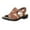 Brown, variant on Women's Sandals with Arch Support Comfortable Ankle Strap Open Toe Casual Flat Sandals Summer 2025, White 9.5