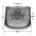 thumbnail image 3 of Springfield Marine Traveler Folding Fishing Seat for Boat - Gray Shell & Cushions - 20", 3 of 6
