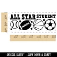 thumbnail image 2 of All Star Student Sports Balls Teacher Student School Self-Inking Rubber Stamp Ink Stamper - Black Ink - Small 1-1/2 Inch, 2 of 7