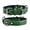 Green, variant on DowgClub Leather Dog Collar with Double D Rings - Handmade Full Grain Leather for Extra Large Dogs, Brown