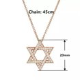 thumbnail image 7 of Star Shape Women Necklace Pendant Romantic 14k Rose Gold Plated Jewelry Gift, 7 of 7