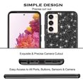 thumbnail image 6 of Compatible with Samsung Galaxy S23 Case Glitter Shockproof, Phone Samsung S23 Case Bling Sparkly TPU and PC Silicone Shiny Girl Women Thin Protective Cover (Black), 6 of 12