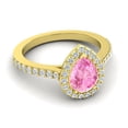 thumbnail image 3 of 1.35 Ct Natural Diamond Pink Sapphire Gemstone Beautiful Engagement Ring for Women 14K Yellow Gold Size 3 by Diamond-Capitals, 3 of 8