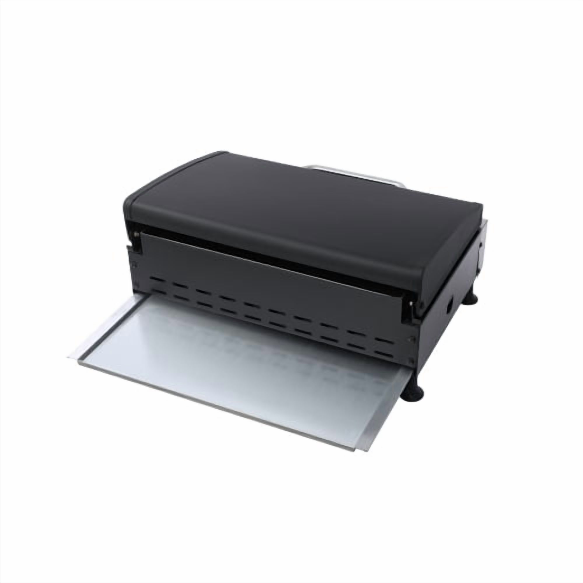 3-Burner Propane Gas Grill with Teppanyaki Combo Stainless Steel, 28680 BTU Outdoor BBQ Grill with Cast Iron Grids and Pull-Out Oil Pan for Backyard Patio Cooking, Black Silver