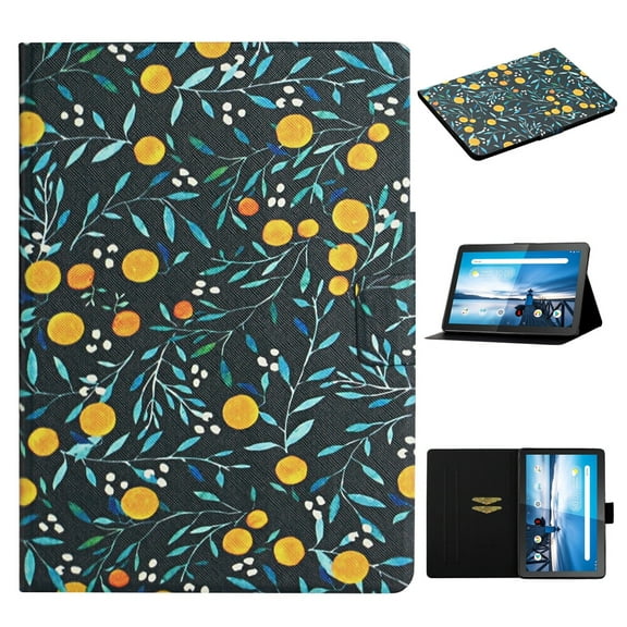 Tablet Accessories For Lenovo Tab M10 Flower Pattern Horizontal Flip Leather Case with Card Slots & Holder