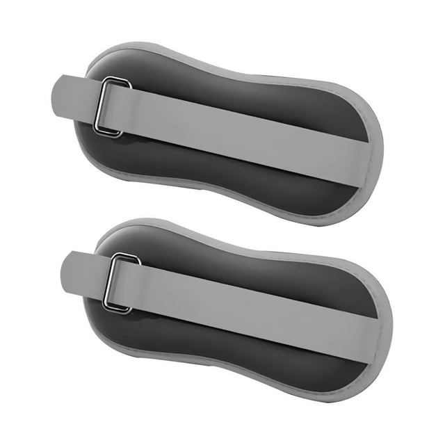 2x Pesas para tobillos y muñecas, entrenamiento para mujeres, hombres y niños, correas de peso para piernas negro 03 kg