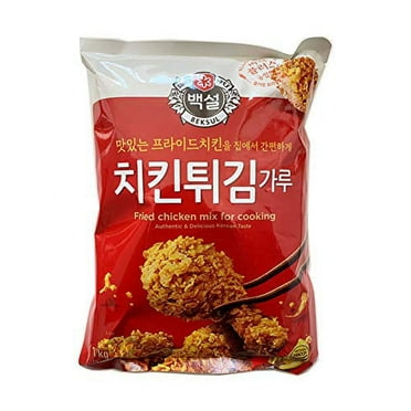 Korean Beksul Authentic & Delicious Korean Taste Crispy Fried Chicken Mix 1Kg (1 Pack) 2.2 Pound (Pack of 1)