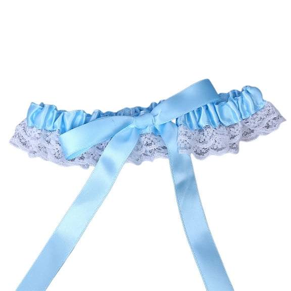 OUNONA for Bride Blue Garters Bridal Unique Leg Wedding Ceremony Accessory