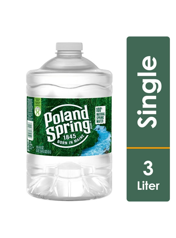 POLAND SPRING Brand 100% Natural Spring Water, 101.4-ounce plastic jug