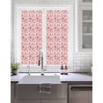 thumbnail image 2 of Red Window Privacy Film Cycling Pattern People Animal Plant Decorative Glass Window Film UV Blocking Static Cling Non-Adhesive Sticker Covering for Home Door 19.6 x 39.3 inches, 2 of 8