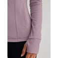 thumbnail image 4 of Women's Full Zip Up Running Track Jacket Long-sleeved Yoga Sportswear Workout Sports Jacket, 4 of 6