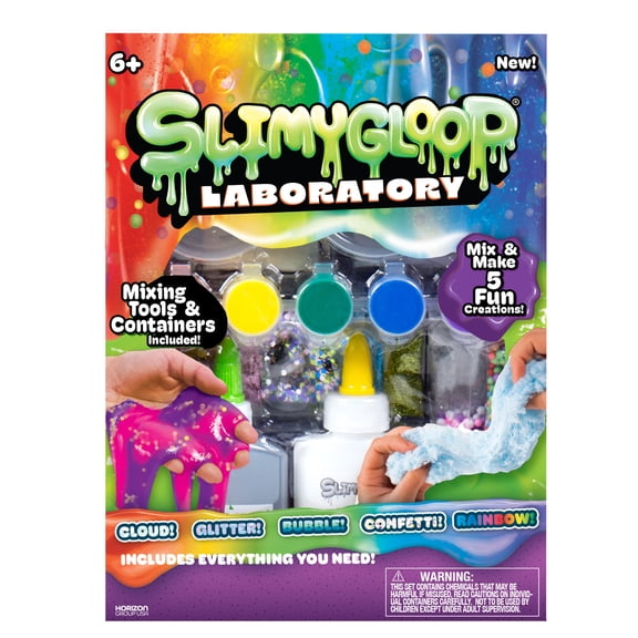 SLIMYGLOOP Laboratory Mix & Make 5 Multicolor Slime Creations Kit