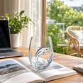 thumbnail image 4 of Ocean Animal Stemless Wine Glass, Coastal Nautical Table Decor, Sea Creature Themed Drinking Cup, Beach House Home Decor, Summer Party Tableware Accent, 4 of 6