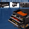 thumbnail image 3 of Garvee Tool Chest with 4-Drawers on Wheels, 33.64" Tool Storage Cabinet for Garage, Warehouse, Repair Shop, Black, 3 of 8