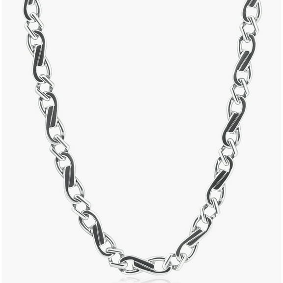 Pompeii Men's Designer Figaro 14k Gold (62gram) or Platinum (116gram) 8mm Link Chain