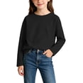 thumbnail image 3 of Diufon Baby Boys Girls Long Sleeve Shirt Toddler Thickened Round Neck Tops Comfort Basic Solid Color T-Shirt, 3 of 9