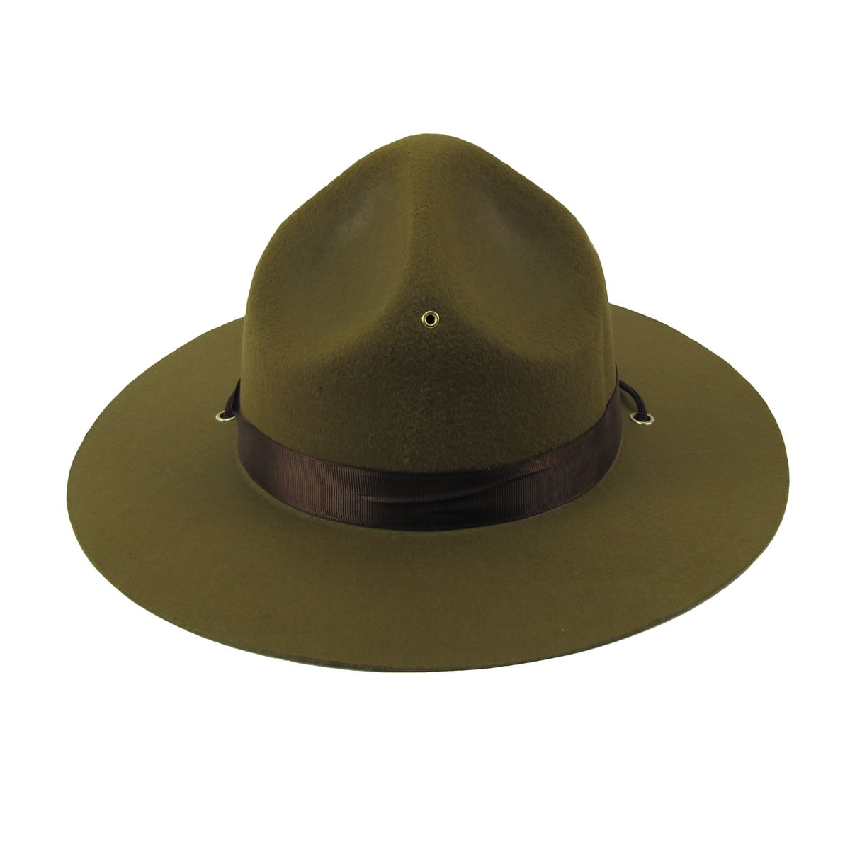 Olive Green Park Ranger Hat Outdoor Cap Adult Costume Accessory
