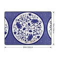 thumbnail image 2 of Area Rugs For Living Room Decor - Blue And White Porcelain Soft Anti Slip Throw Washable Rugs 5x7 For Bedroom, Indoor Carpet For Bedroom Living Room 80x58In, 2 of 7