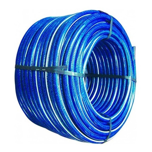 Rollo De Manguera 30 m Para Jardín Reforzada De 1/2 Boro azul 30 m