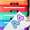 LUVNIMB 6 Pocket File Bag Expandable Letter Size File Organiser Sorting ...