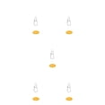 thumbnail image 3 of Naiovety Paquete de 12 toboganes para sedal de pesca, conectores de pesas de alta resistencia, giratorios, conexión de agua salada y agua Type2 NO2, 3 of 6