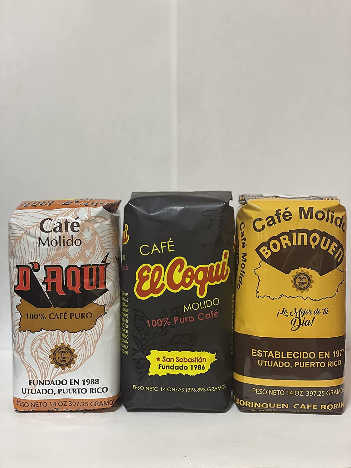 Aazon.co : Puerto Rican Ground Coffee Variety Pack - 4 Local