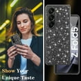 thumbnail image 6 of Dteck for Samsung Galaxy Z Fold 6 Case, Z Fold6 Glitter Case for Women Girls, Slim Ultra Thin Matte Sparkle Shiny Hard PC Shockproof Protective Cover for Samsung Galaxy Z Fold6,Black, 6 of 7