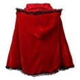 thumbnail image 4 of Christmas Hooded Cloak Red Cape Women Short Shawl Outfit Accessories for Christmas Party, 4 of 7