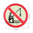 thumbnail image 2 of SHOWERORO 4pcs No Fishing Sign Self Adhesive Caution Sign Multi Light Storage Film for Parks, 2 of 6