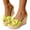 Light Green, variant on Women's Bowknot Wedge Sandals Lightweight Canvas Open Toe Beach Platform Mule Non Slip Backless Walking Slides Pink Size 6.5