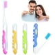 thumbnail image 1 of Cepillo de dientes de viaje YONGSHENG 4 piezas suave rosa amarillo azul verde, 1 of 5