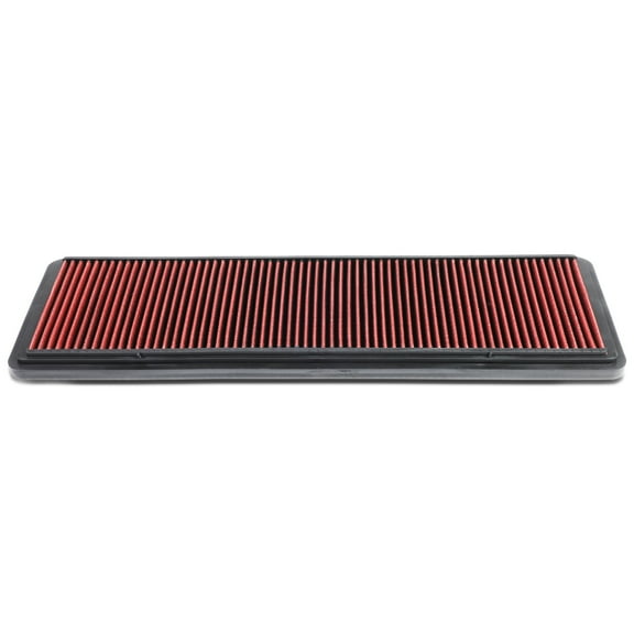 DNA Motoring AFPN-006-RD For 1978 to 1995 Porsche 928 4.5L 4.7L 5.0L 5.4L Washable Drop-In Air Filter Panel Red 79 80 81 82 83 84 85 86 87