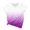 Purple, variant on yievot Womens Gradient Tops Round Neck Short Sleeve Tees Shirts Summer Casual Basic Tunic Tops Blouse