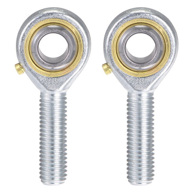 Unique Bargains 2 Pack POS10 Roulement d'Extrémité de Tige Sphérique 10mm Alésage Joint Auto-Lubrifié Roulement M10x1.5 Main Gauche Filetage Mâle