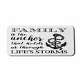 thumbnail image 1 of Saying Computer Mouse Pad, Family is Anchor That Holds Us Inspiration Writing Anchor Rope, Rectangle Non-Slip Rubber Mousepad X-Large, 35" x 15" Gaming Size, Black and White, by Ambesonne, 1 of 2