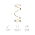 thumbnail image 6 of Nevin Modern Round Spiral Base Drink Table, Gold with White Marble Top, 6 of 11