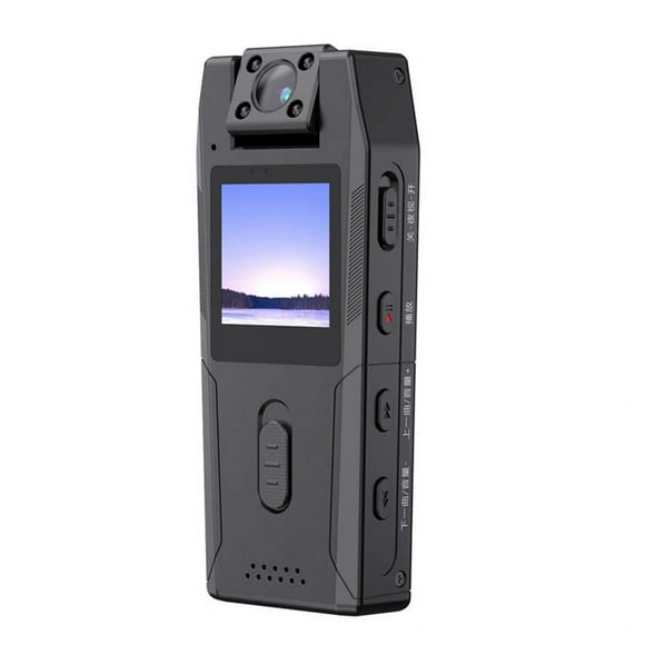 1080P HD Mini Camcorder Camera Body Recorder Camera Small 180° Wide Angle Rotating Bike Camera Sports DV Car DVR,1 * Mini Camcorder Camera 1 * USB Cable,Black