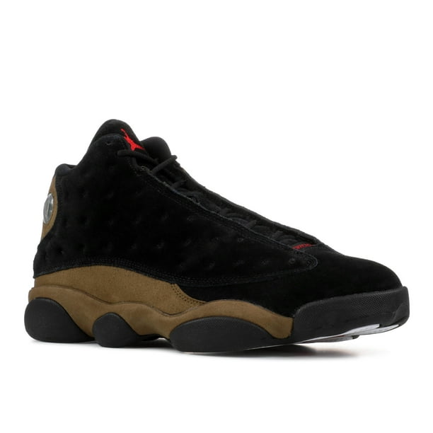 olive green and black jordan 13