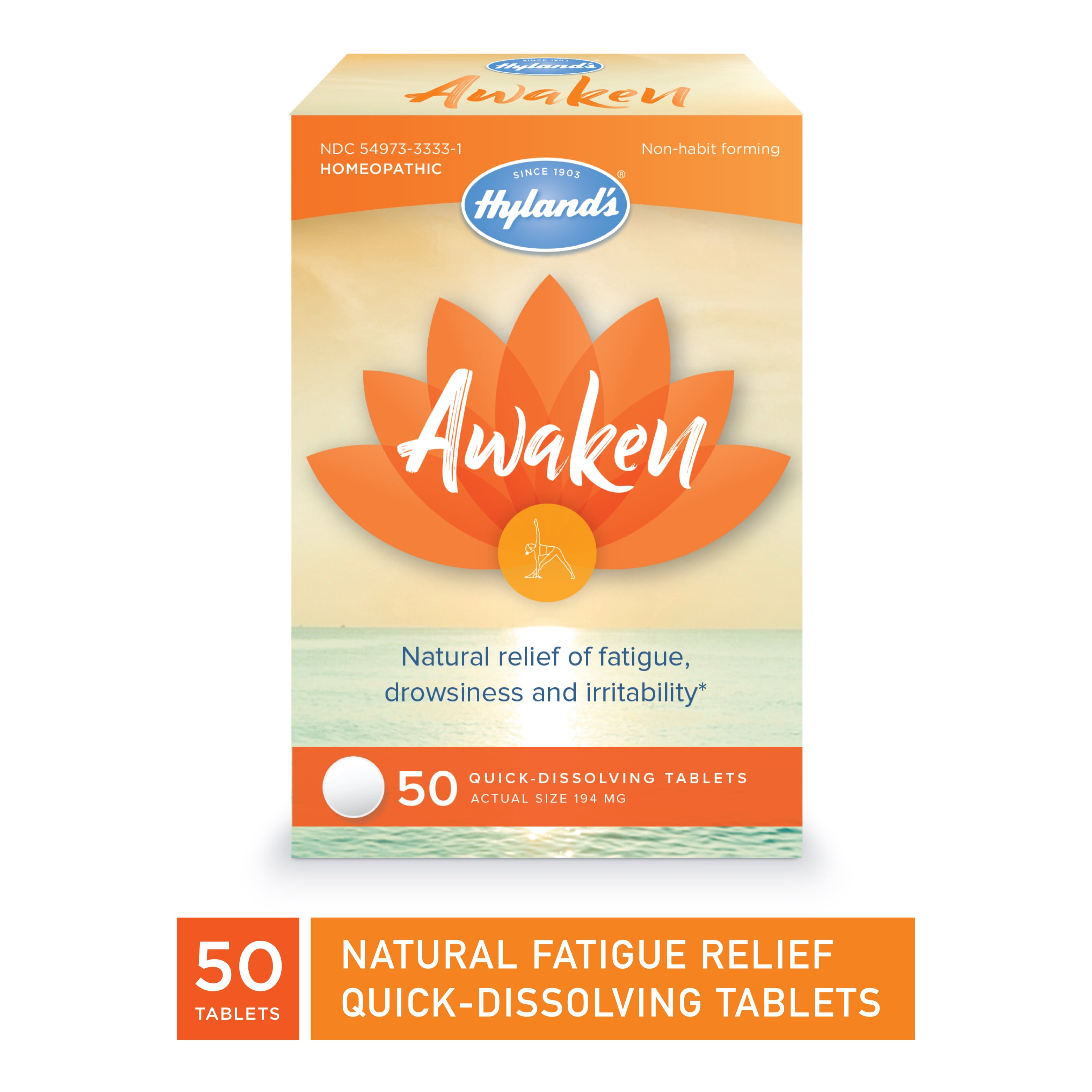 Jet Lag Homeopathic Relief Remedy Tablets by Hyland's Awaken, Quick